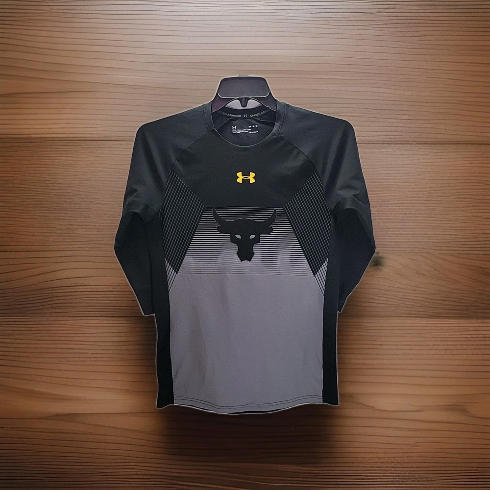 Under Armour Project Rock Chase Greatness 3/4 Sleeve Shirt Size Medium
